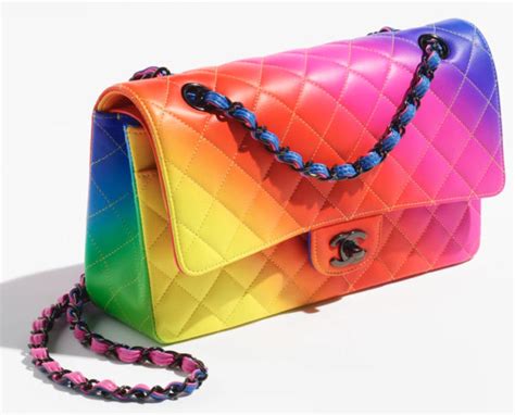 chanel rainbow flap|Chanel flap.